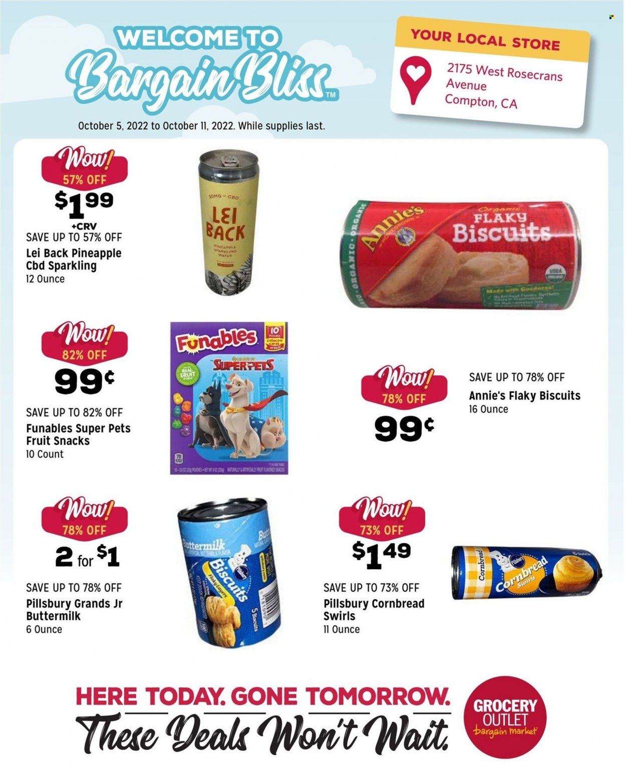 Grocery Outlet (CA, ID, OR, PA, WA) Weekly Ad Flyer Specials October 5 to October 11, 2022