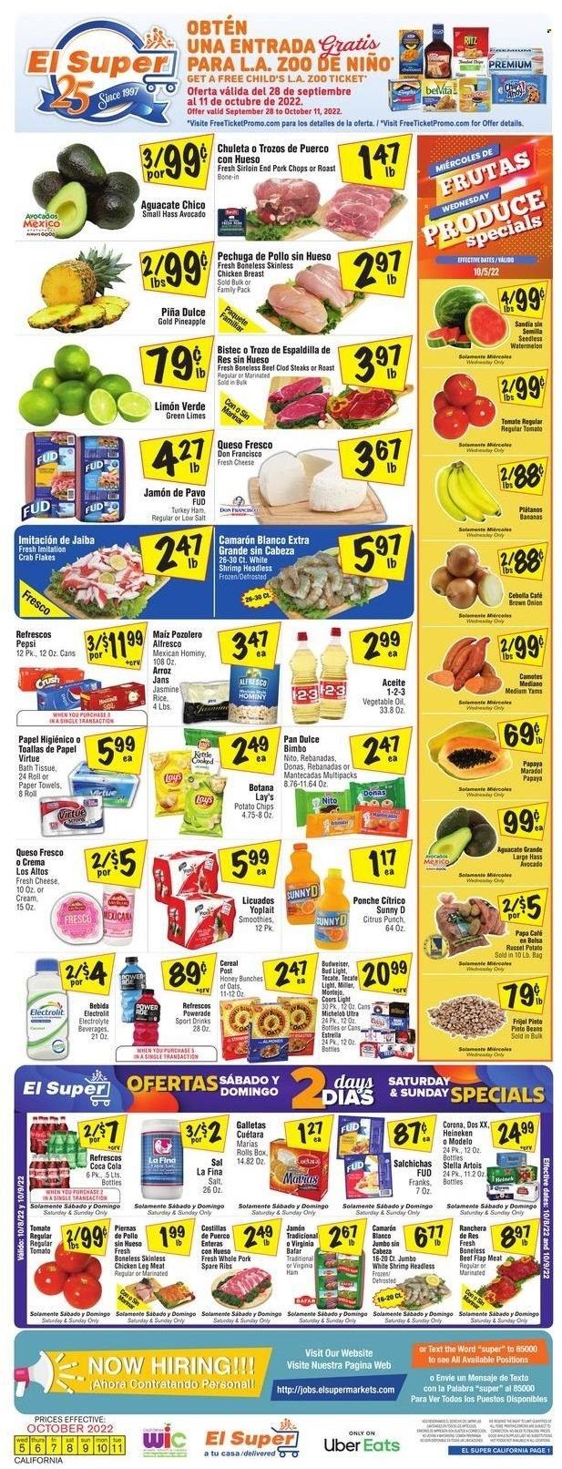 El Super (CA, NM, NV, TX) Weekly Ad Flyer Specials October 5 to October 11, 2022