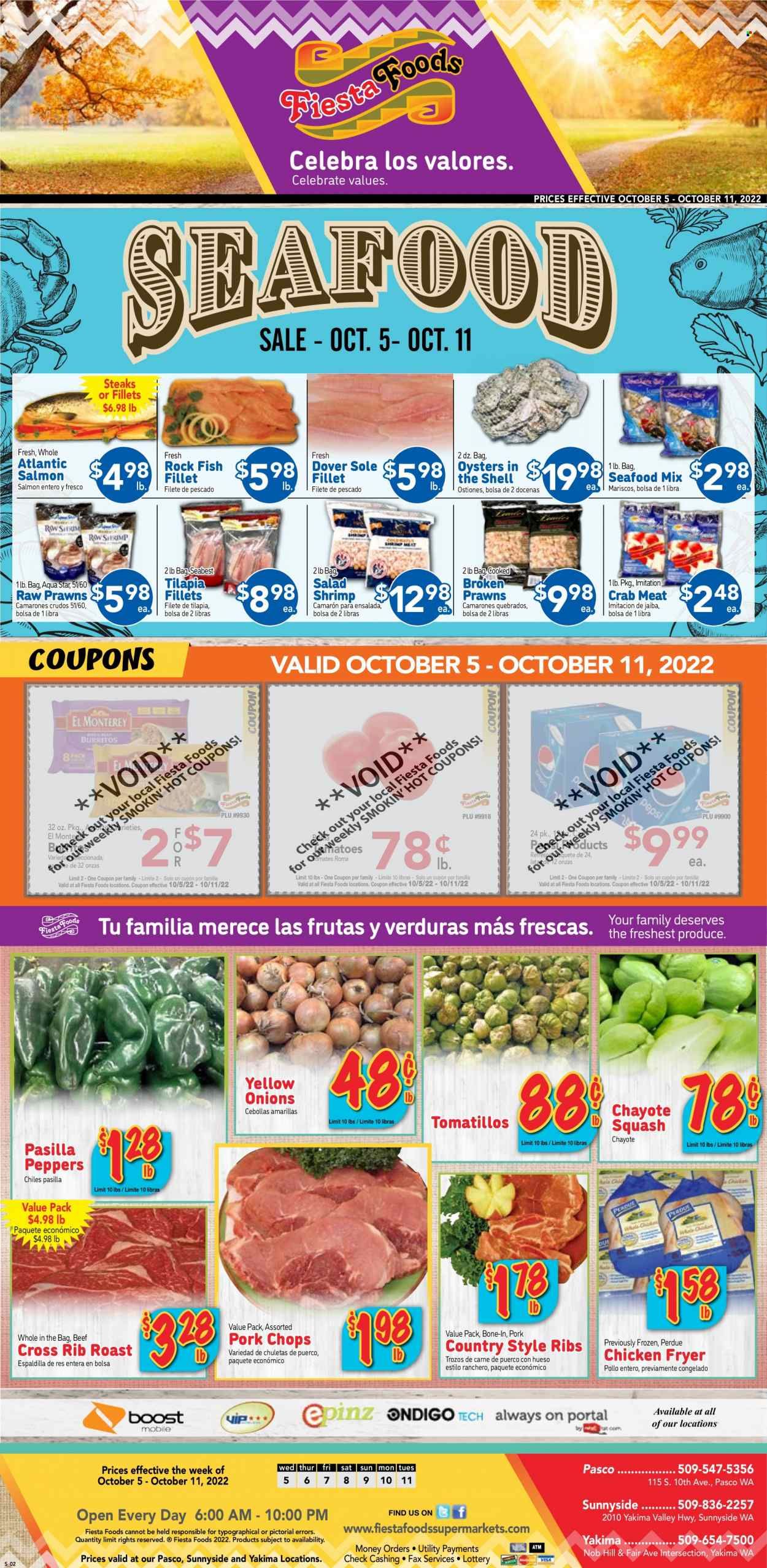 Fiesta Foods SuperMarkets (WA) Weekly Ad Flyer Specials October 5 to October 11, 2022