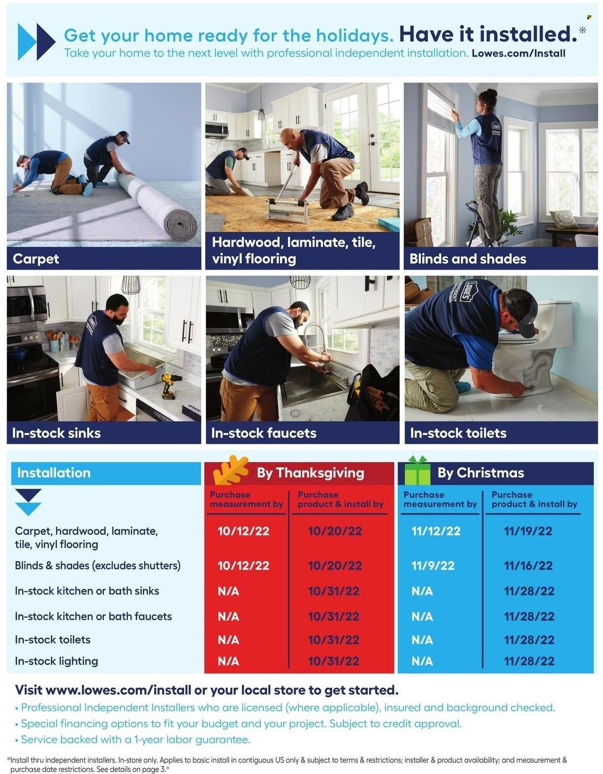 Lowe's Weekly Ad Flyer Specials October 6 to October 12, 2022