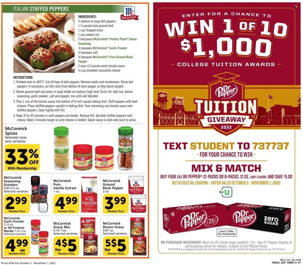 Vons (CA) Weekly Ad Flyer Specials October 5 to November 1, 2022