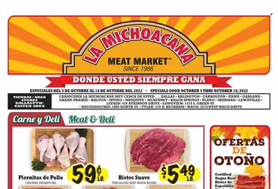 La Michoacana Meat Market (TX) Weekly Ad Flyer Specials October 5 to October 18, 2022