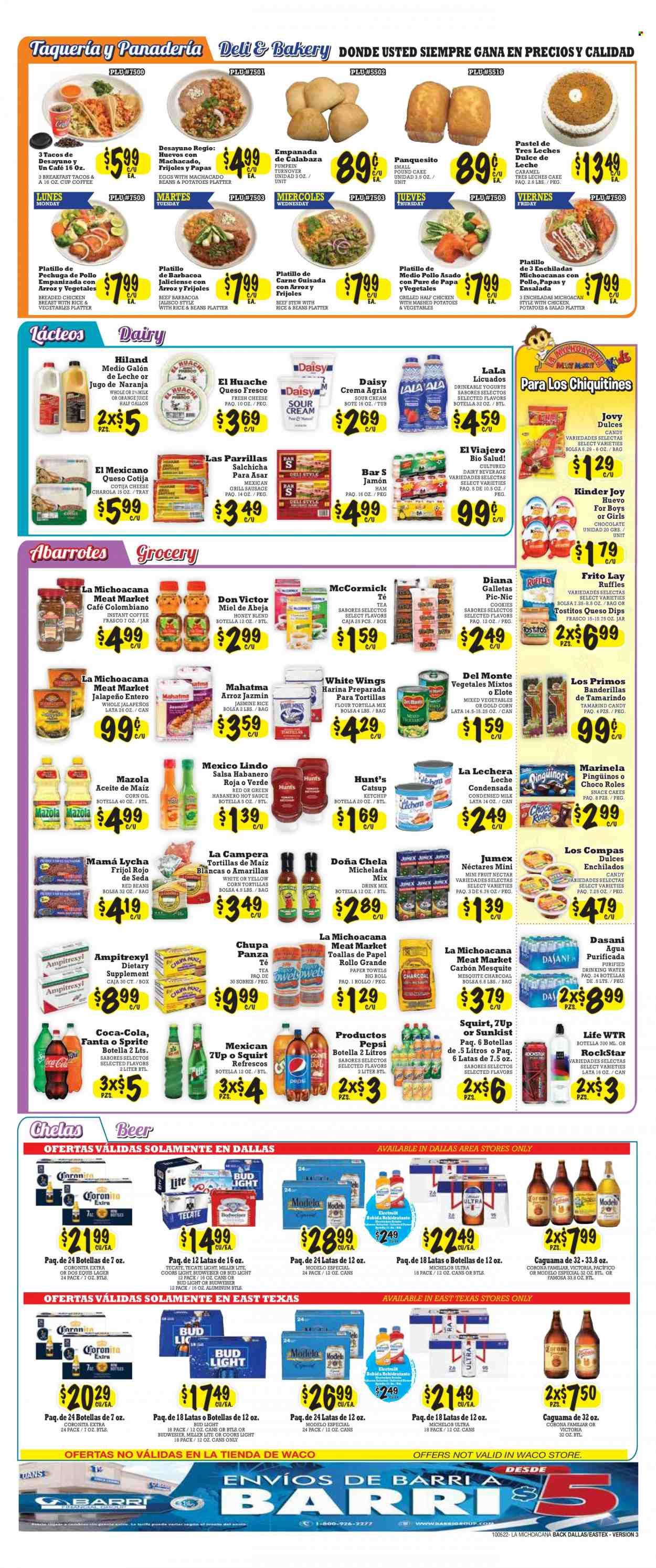La Michoacana Meat Market (TX) Weekly Ad Flyer Specials October 5 to October 18, 2022