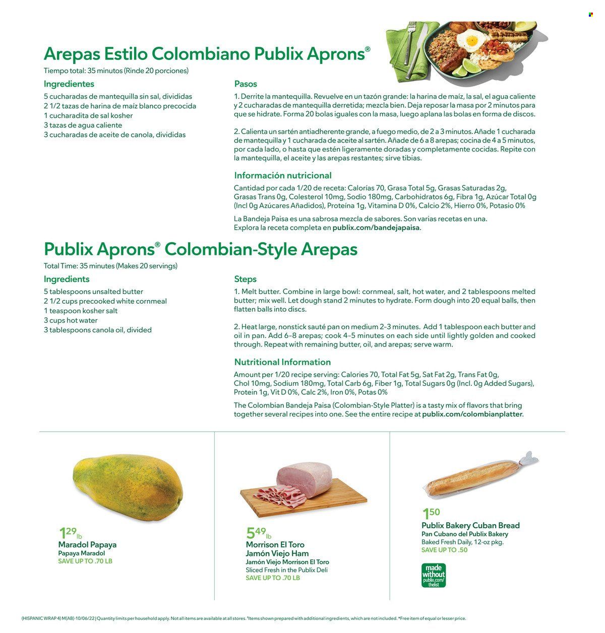 Publix (AL, FL, GA, NC, SC, TN) Weekly Ad Flyer Specials October 6 to October 12, 2022