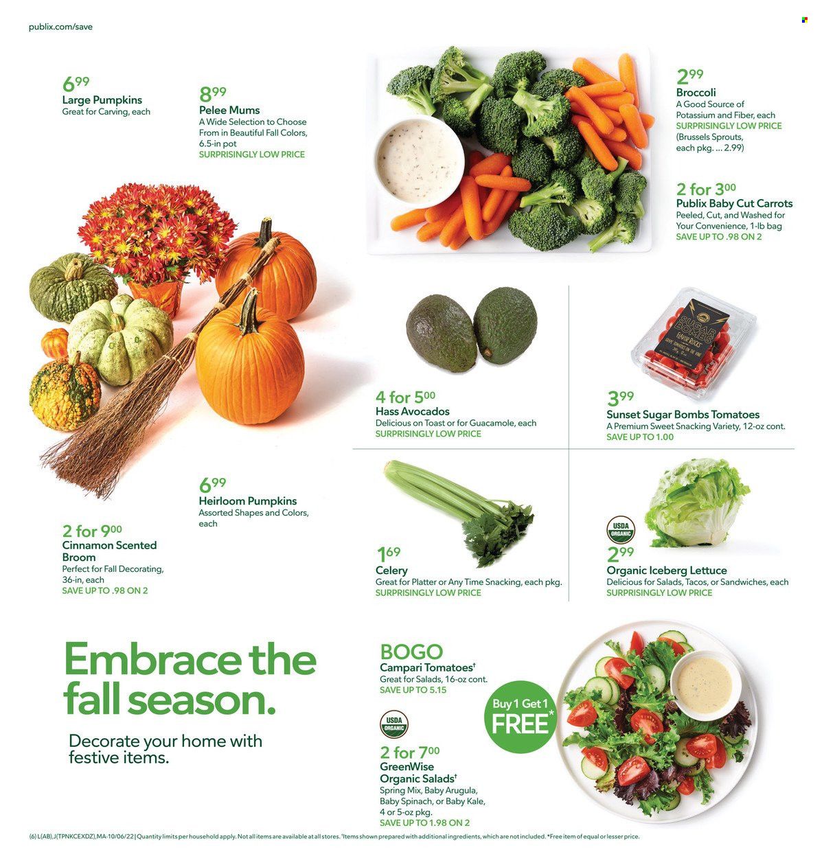 Publix (AL, FL, GA, NC, SC, TN) Weekly Ad Flyer Specials October 6 to October 12, 2022