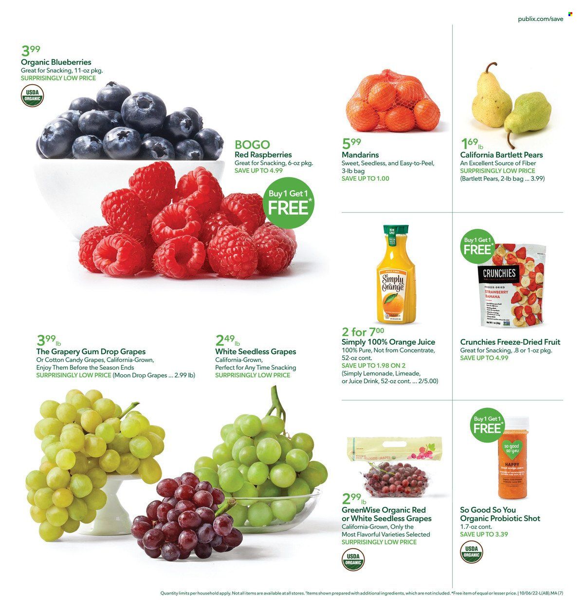Publix (AL, FL, GA, NC, SC, TN) Weekly Ad Flyer Specials October 6 to October 12, 2022