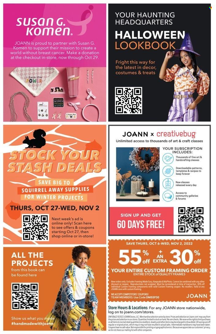 JOANN Weekly Ad Flyer Specials October 6 to October 26, 2022