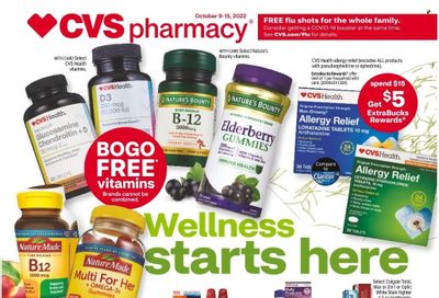 CVS Pharmacy Weekly Ad Flyer Specials October 9 to October 15, 2022