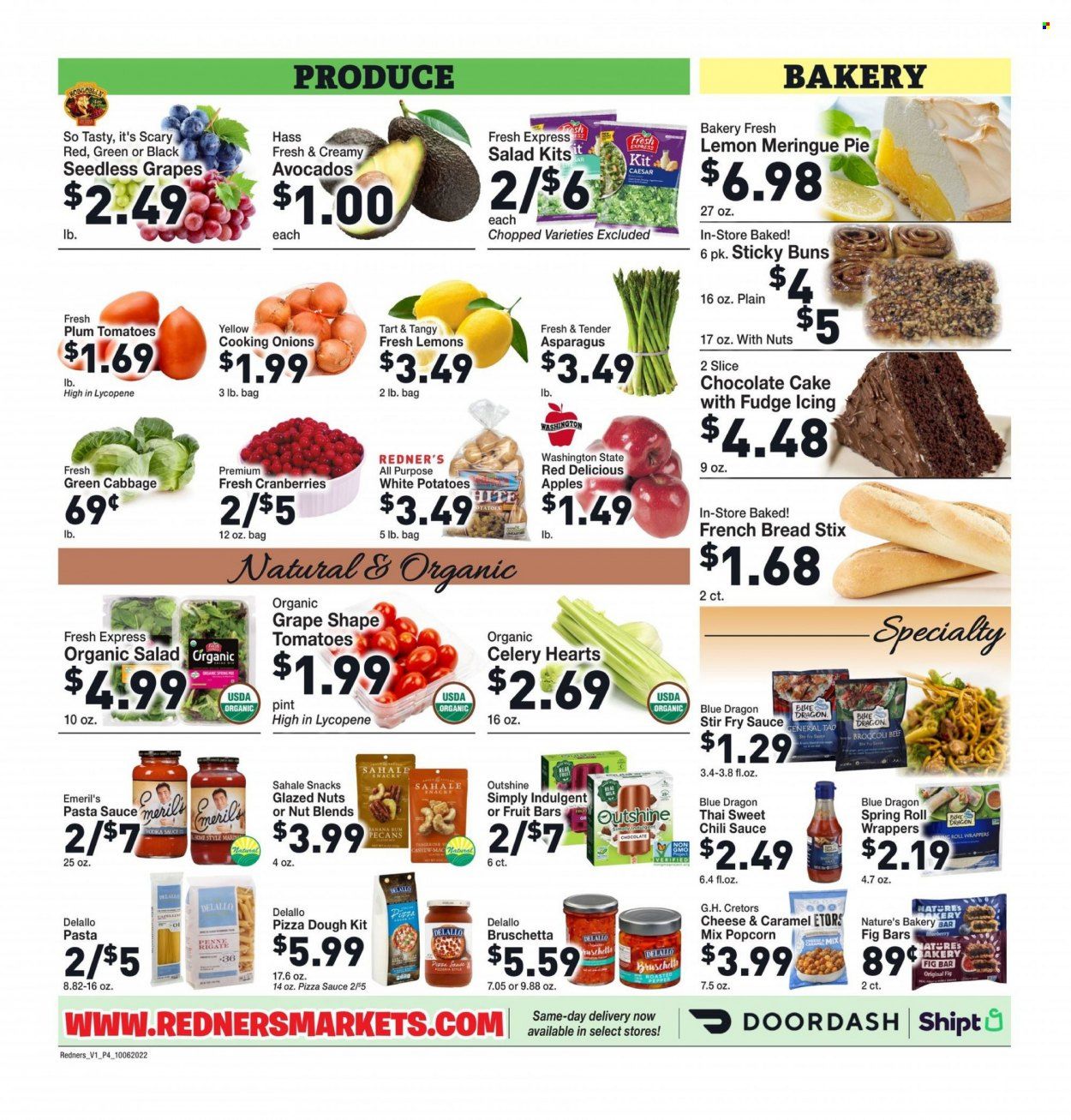 Redner's Markets (DE, MD, PA) Weekly Ad Flyer Specials October 6 to October 12, 2022