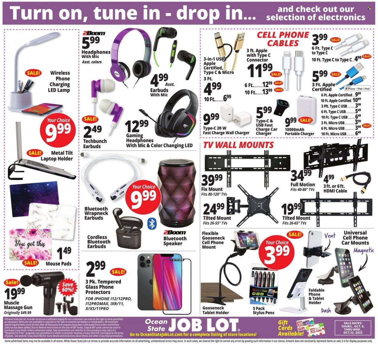 Ocean State Job Lot (CT, MA, ME, NH, NJ, NY, RI, VT) Weekly Ad Flyer Specials October 6 to October 12, 2022
