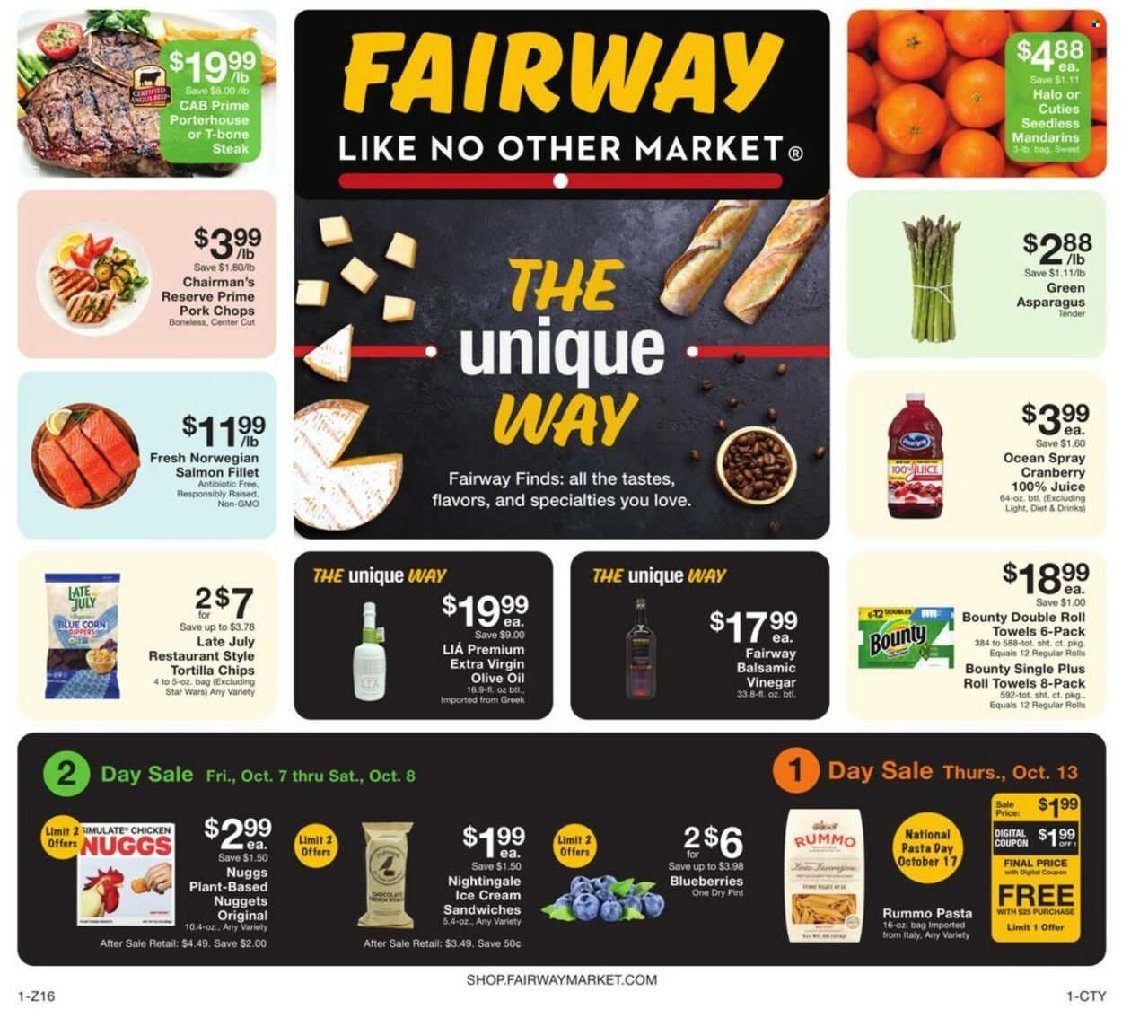 Fairway Market (CT, NJ, NY) Weekly Ad Flyer Specials October 7 to October 13, 2022