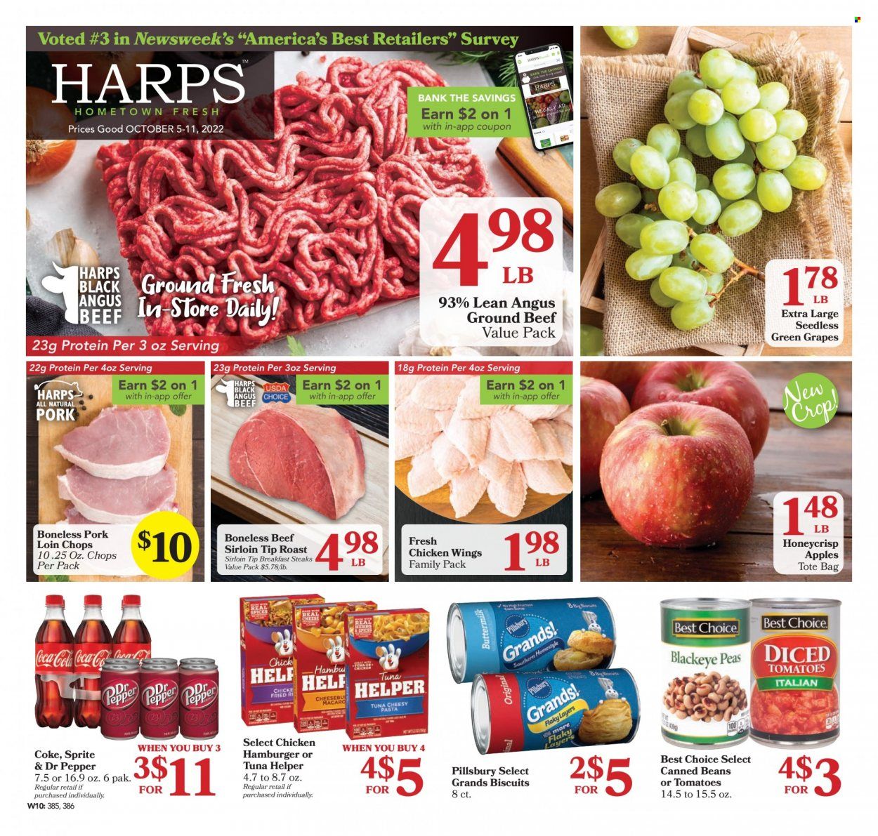 Harps Hometown Fresh (OK) Weekly Ad Flyer Specials October 5 to October 11, 2022