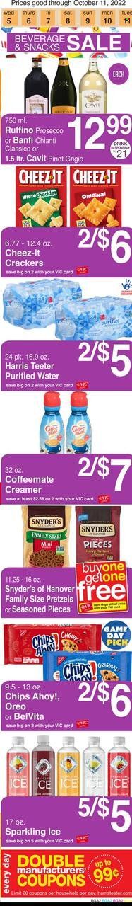 Harris Teeter Weekly Ad Flyer Specials October 5 to October 11, 2022