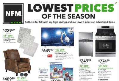 Nebraska Furniture Mart (IA, KS, NE, TX) Weekly Ad Flyer Specials October 5 to October 11, 2022