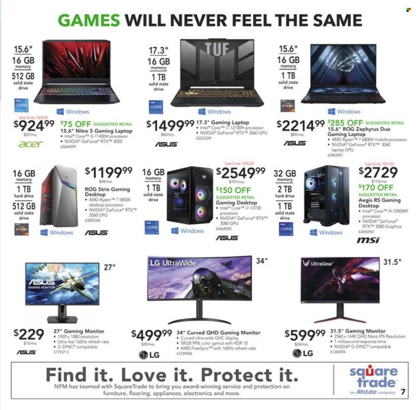 Nebraska Furniture Mart (IA, KS, NE, TX) Weekly Ad Flyer Specials October 5 to October 11, 2022