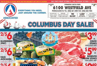 Associated Supermarkets (NY) Weekly Ad Flyer Specials October 7 to October 13, 2022