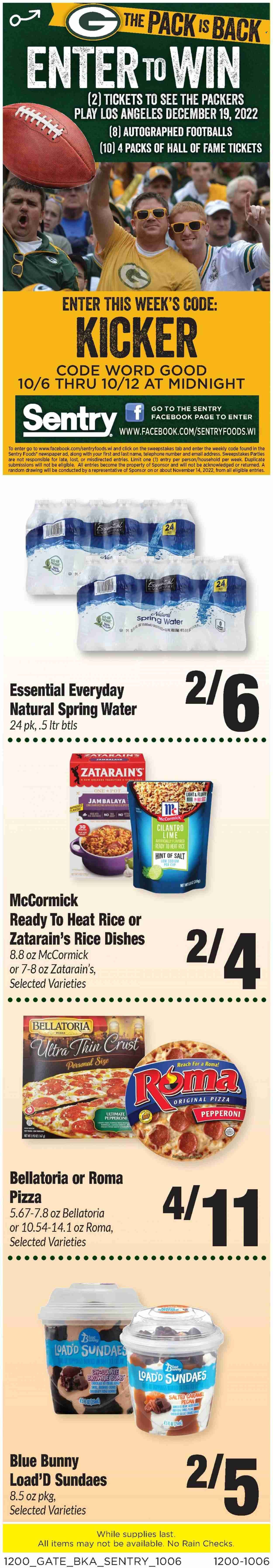 Sentry Foods (WI) Weekly Ad Flyer Specials October 6 to October 12, 2022