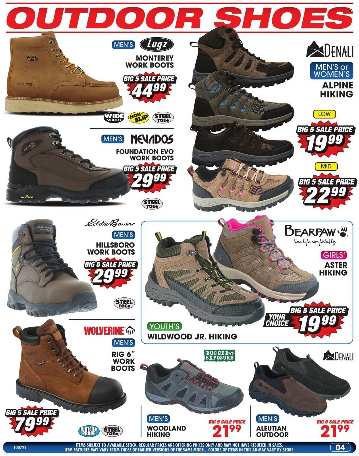 Big 5 (AZ, CA, CO, ID, NM, OR, UT, WA) Weekly Ad Flyer Specials October 7 to October 13, 2022