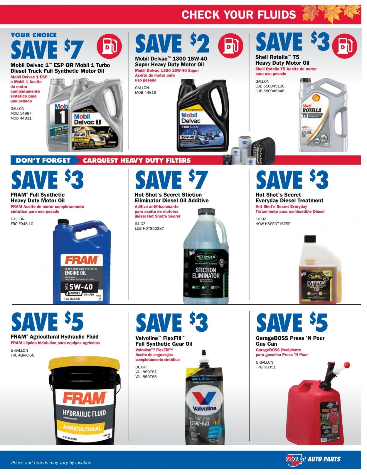 Carquest Weekly Ad Flyer Specials October 6 to November 9, 2022