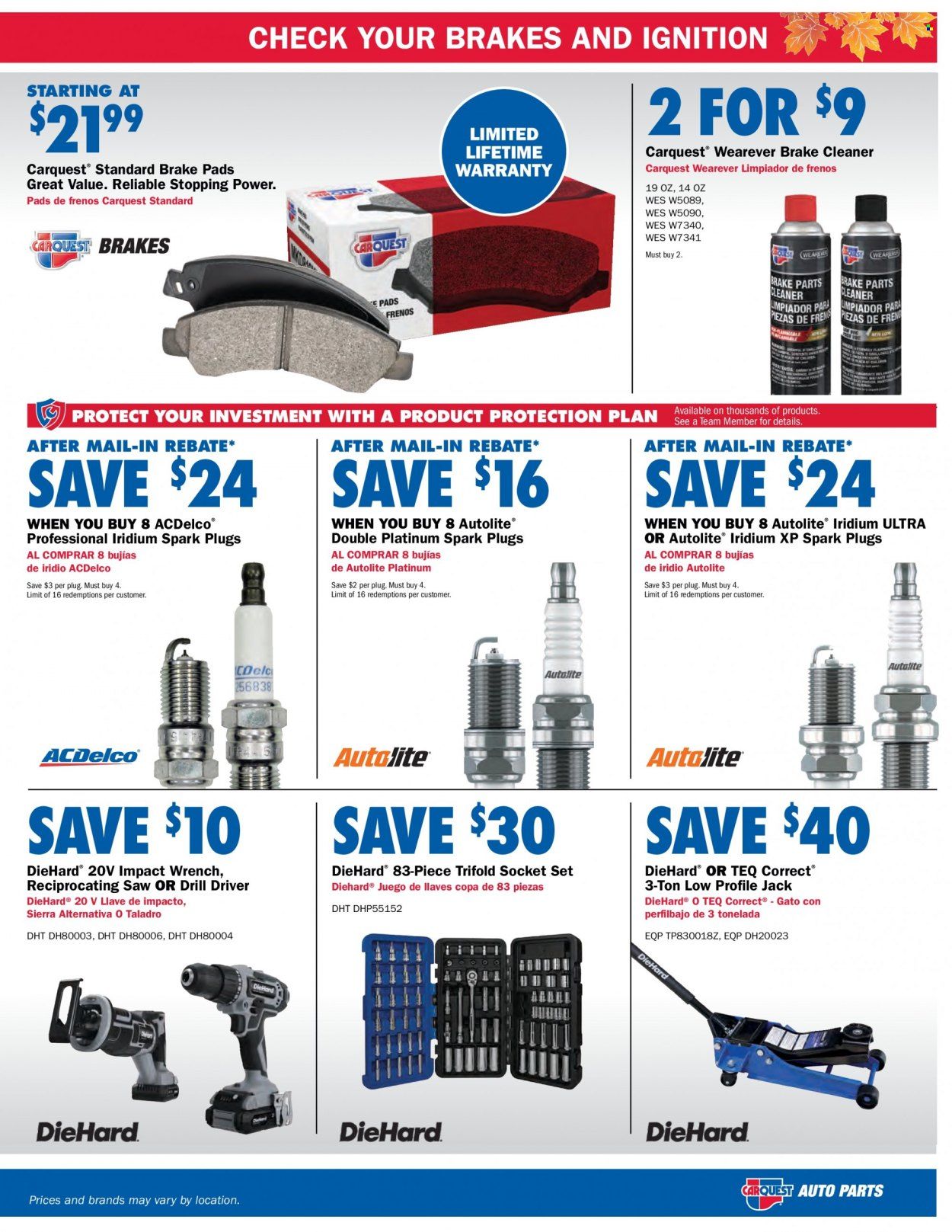 Carquest Weekly Ad Flyer Specials October 6 to November 9, 2022
