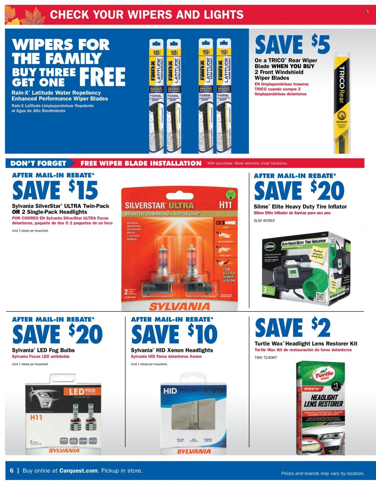 Carquest Weekly Ad Flyer Specials October 6 to November 9, 2022