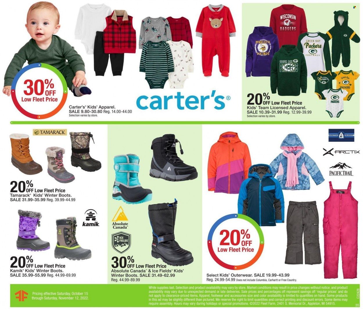 Fleet Farm (IA, MN, ND, WI) Weekly Ad Flyer Specials October 15 to November 12, 2022