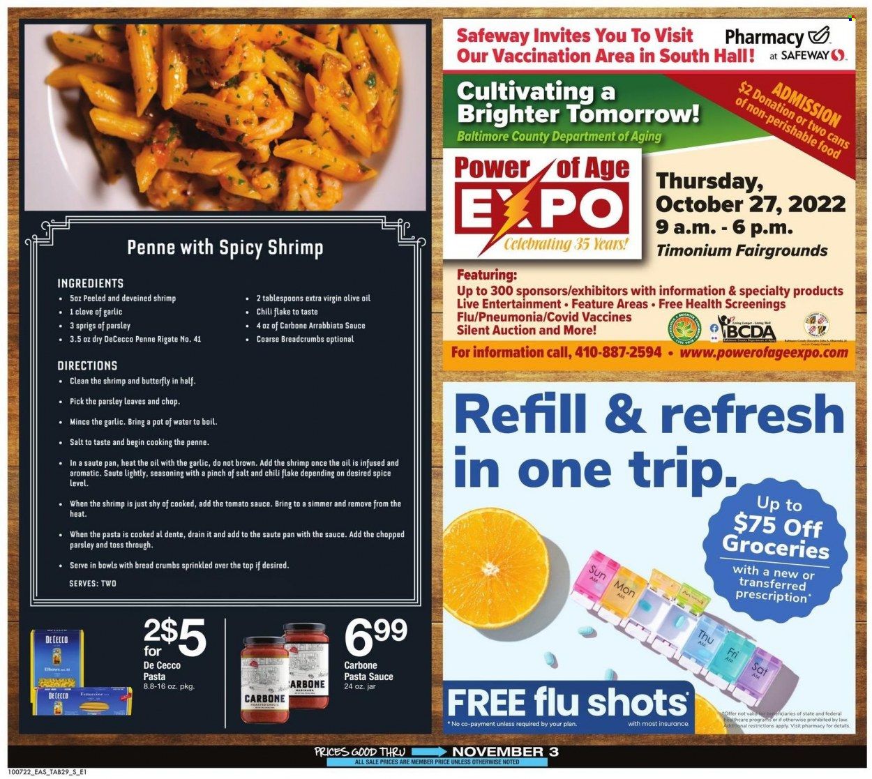 Safeway (MD, VA) Weekly Ad Flyer Specials October 7 to November 3, 2022