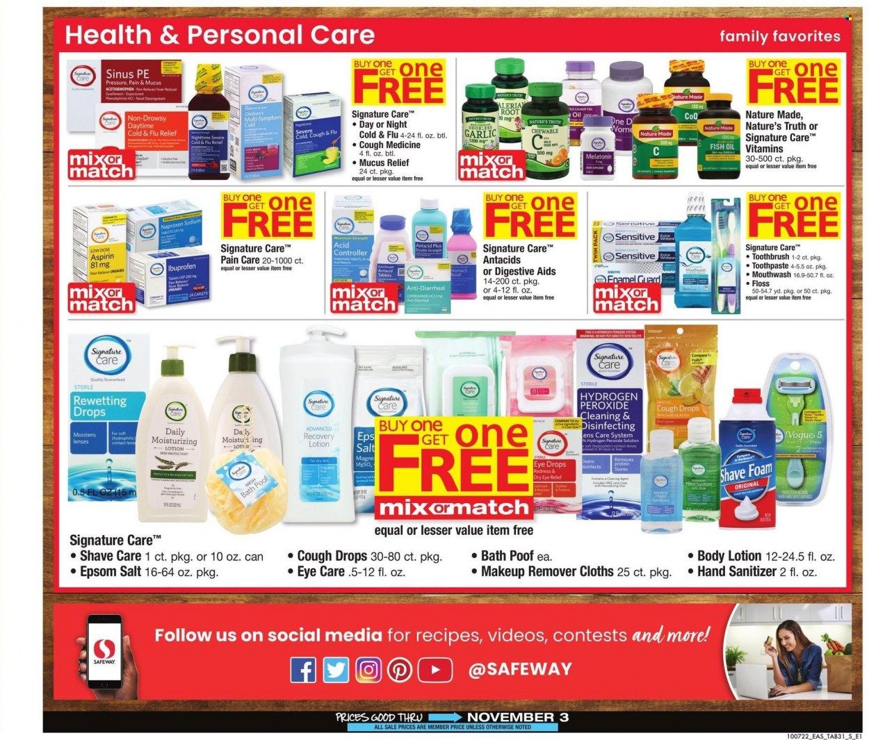 Safeway (MD, VA) Weekly Ad Flyer Specials October 7 to November 3, 2022
