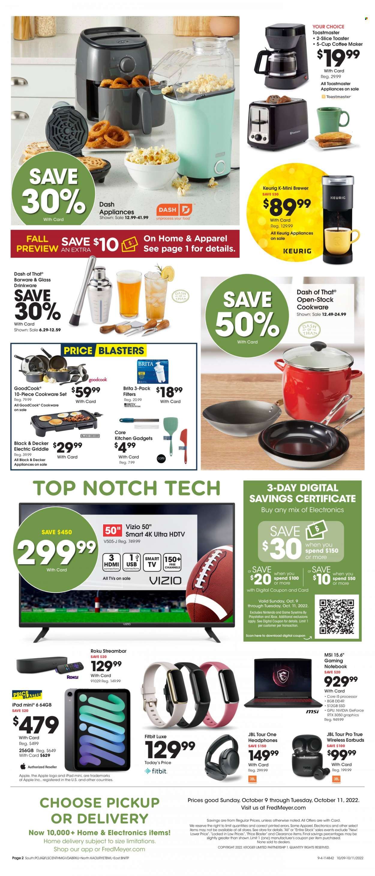 Fred Meyer Weekly Ad Flyer Specials October 9 to October 11, 2022