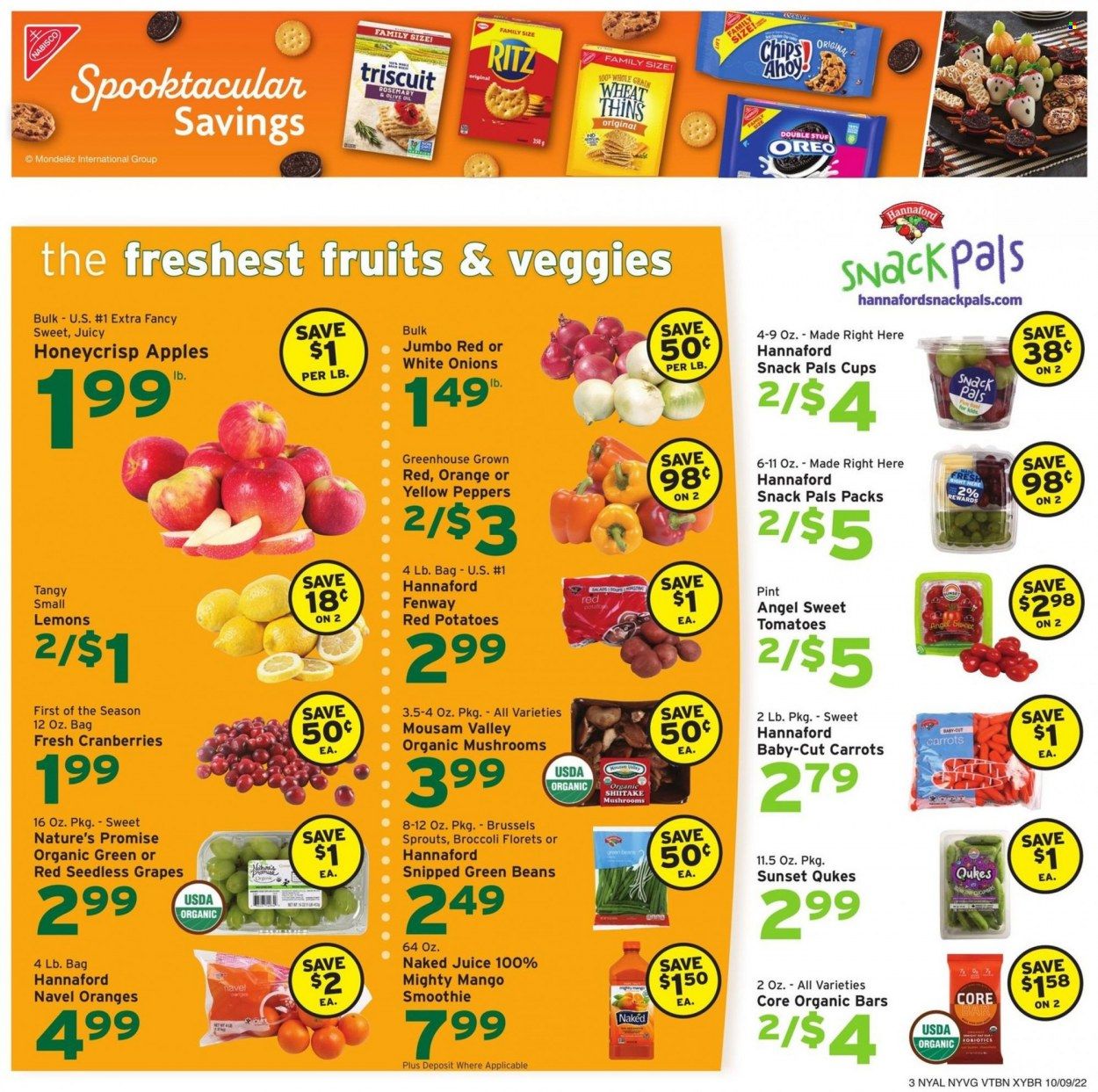 Hannaford (NY) Weekly Ad Flyer Specials October 9 to October 15, 2022
