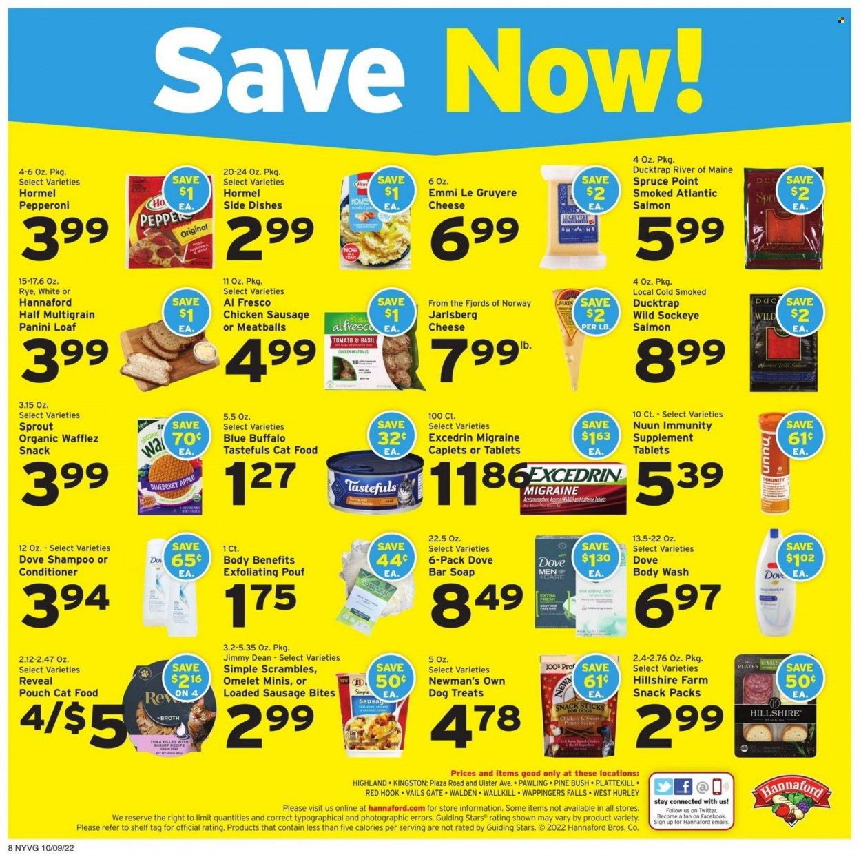 Hannaford (NY) Weekly Ad Flyer Specials October 9 to October 15, 2022