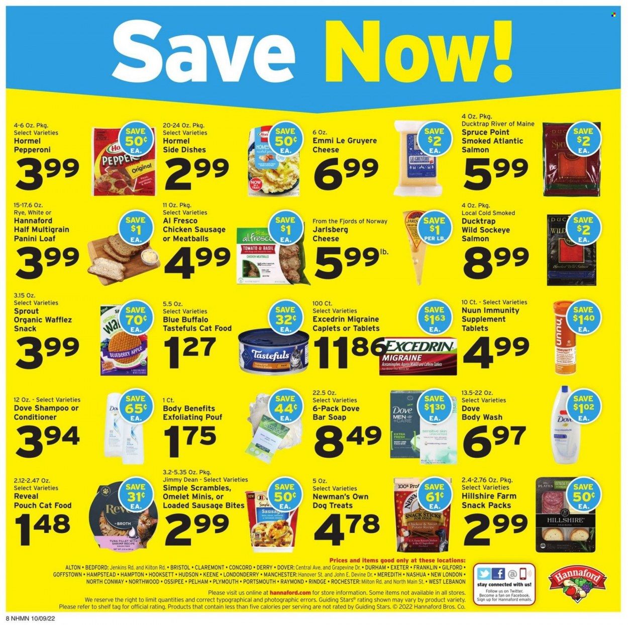 Hannaford (NH) Weekly Ad Flyer Specials October 9 to October 15, 2022