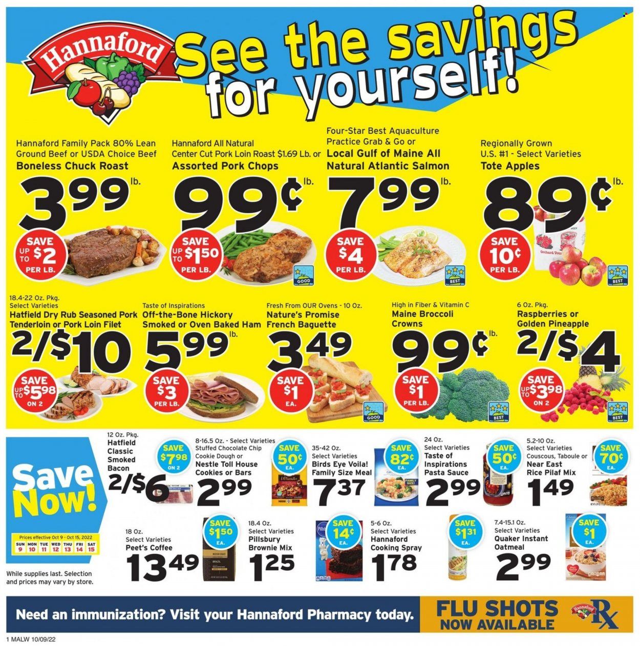 Hannaford (MA) Weekly Ad Flyer Specials October 9 to October 15, 2022