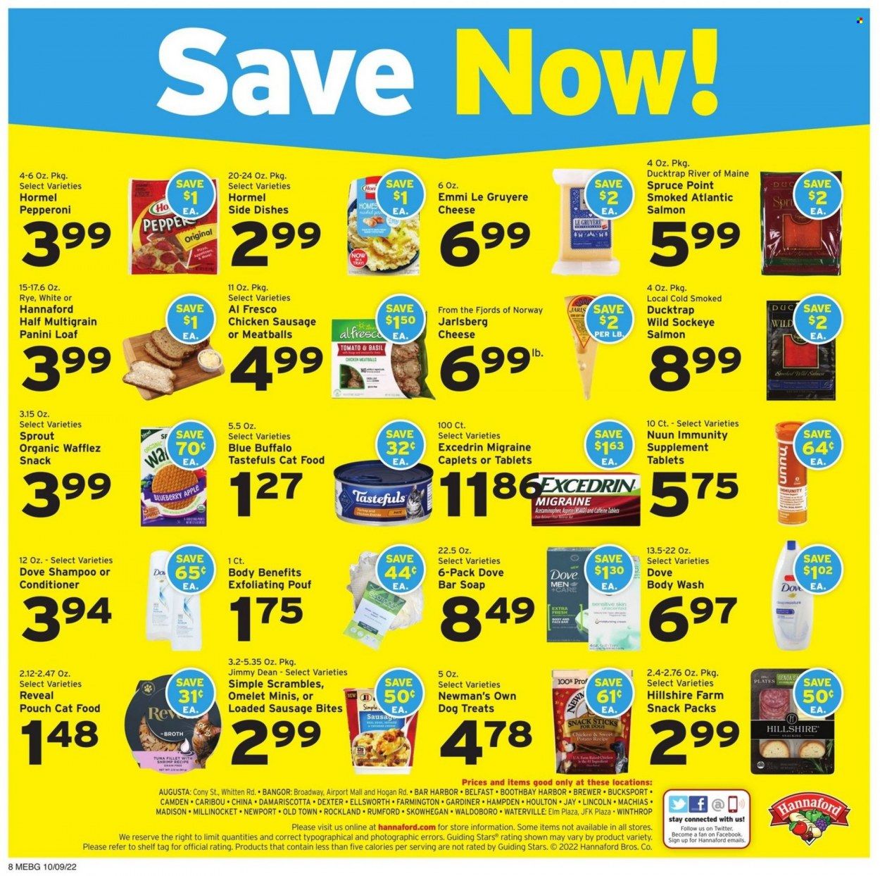 Hannaford (ME) Weekly Ad Flyer Specials October 9 to October 15, 2022