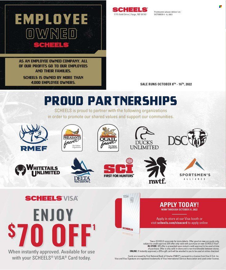 SCHEELS Weekly Ad Flyer Specials October 8 to October 16, 2022