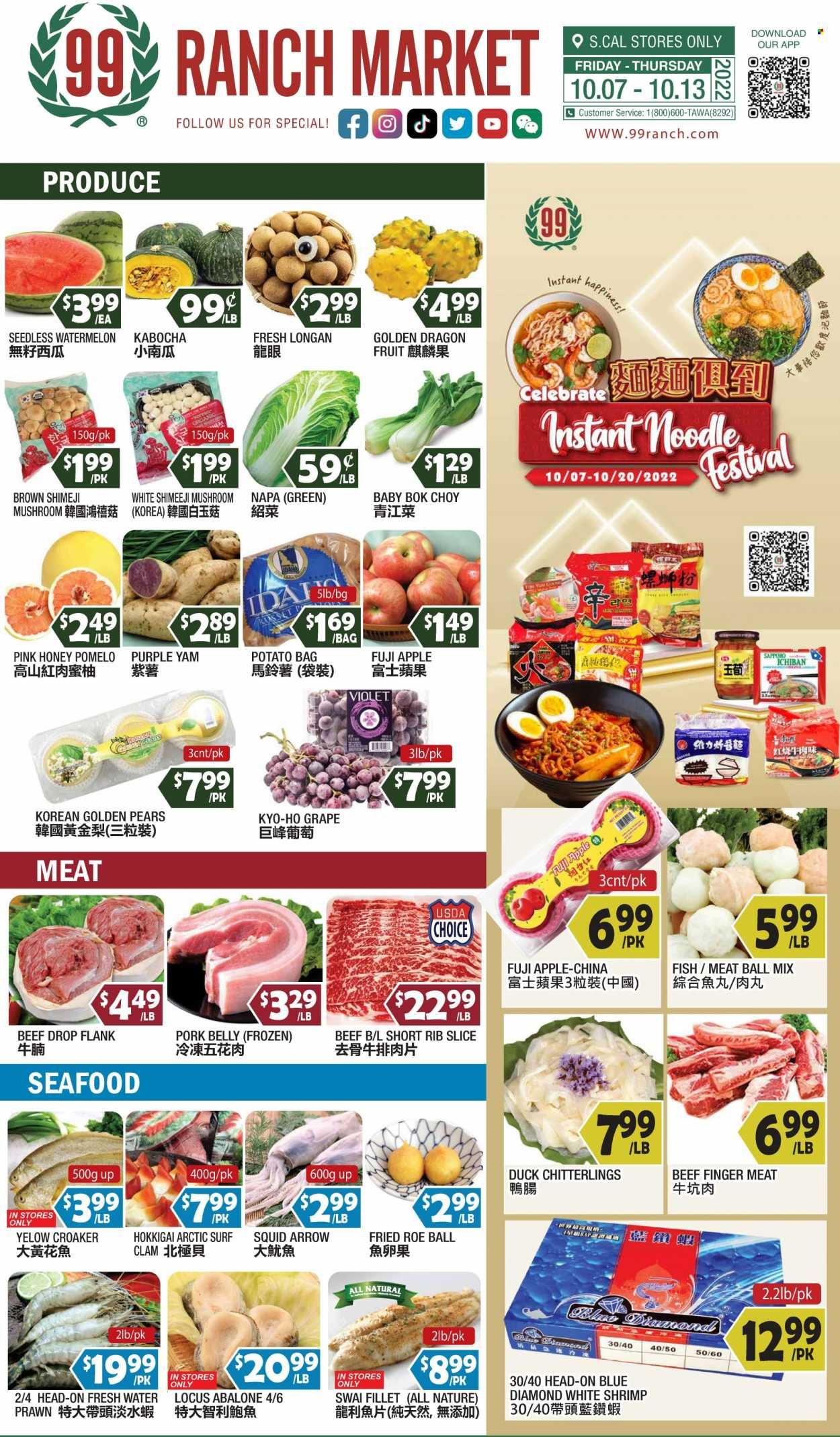 99 Ranch Market (40, CA) Weekly Ad Flyer Specials October 7 to October 13, 2022