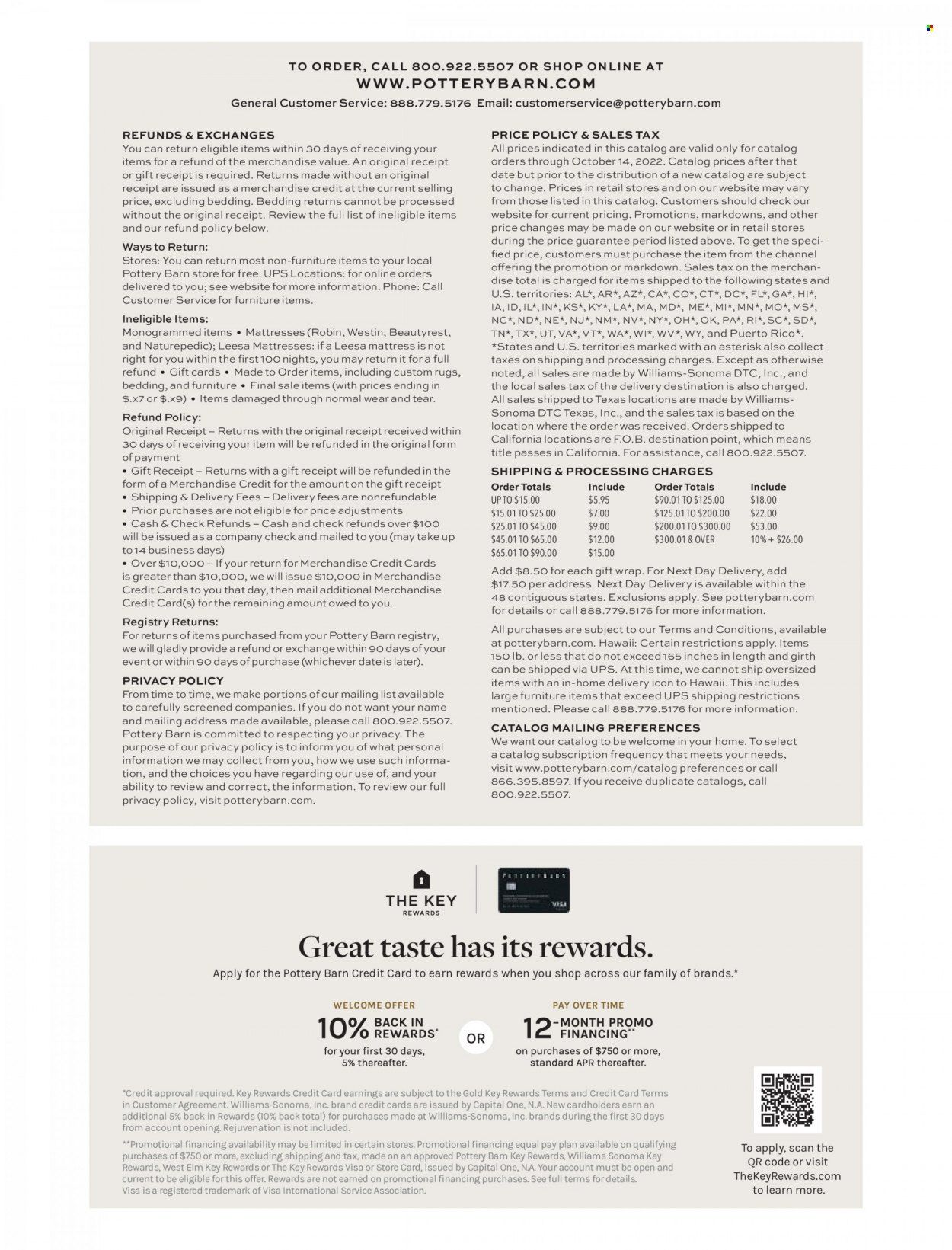 Pottery Barn Promotions & Flyer Specials December 2022