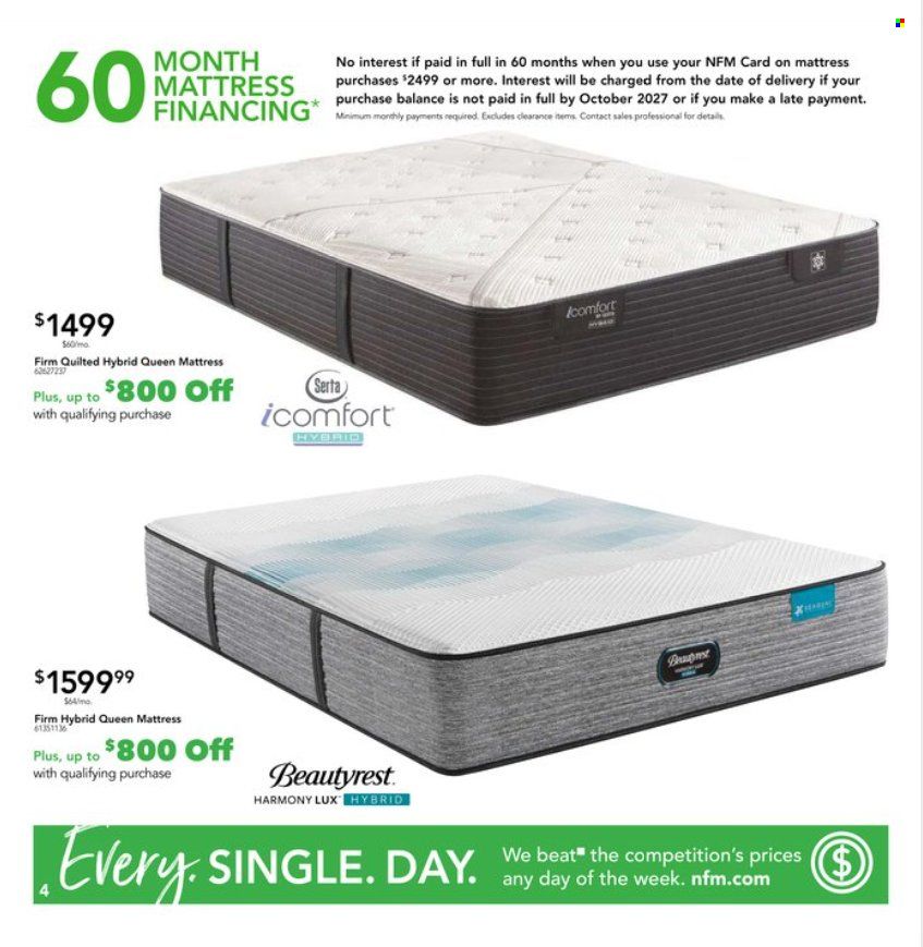 Nebraska Furniture Mart (IA, KS, NE, TX) Weekly Ad Flyer Specials October 7 to October 11, 2022
