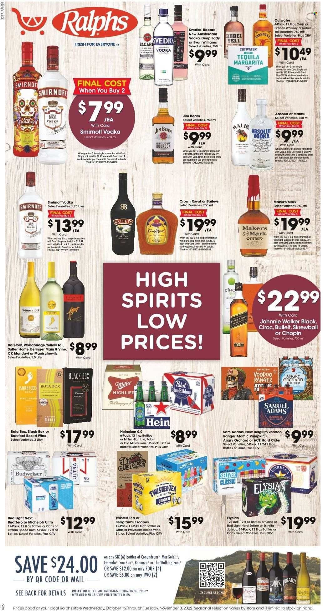 Ralphs (MD, NC, VA) Weekly Ad Flyer Specials October 12 to November 8, 2022