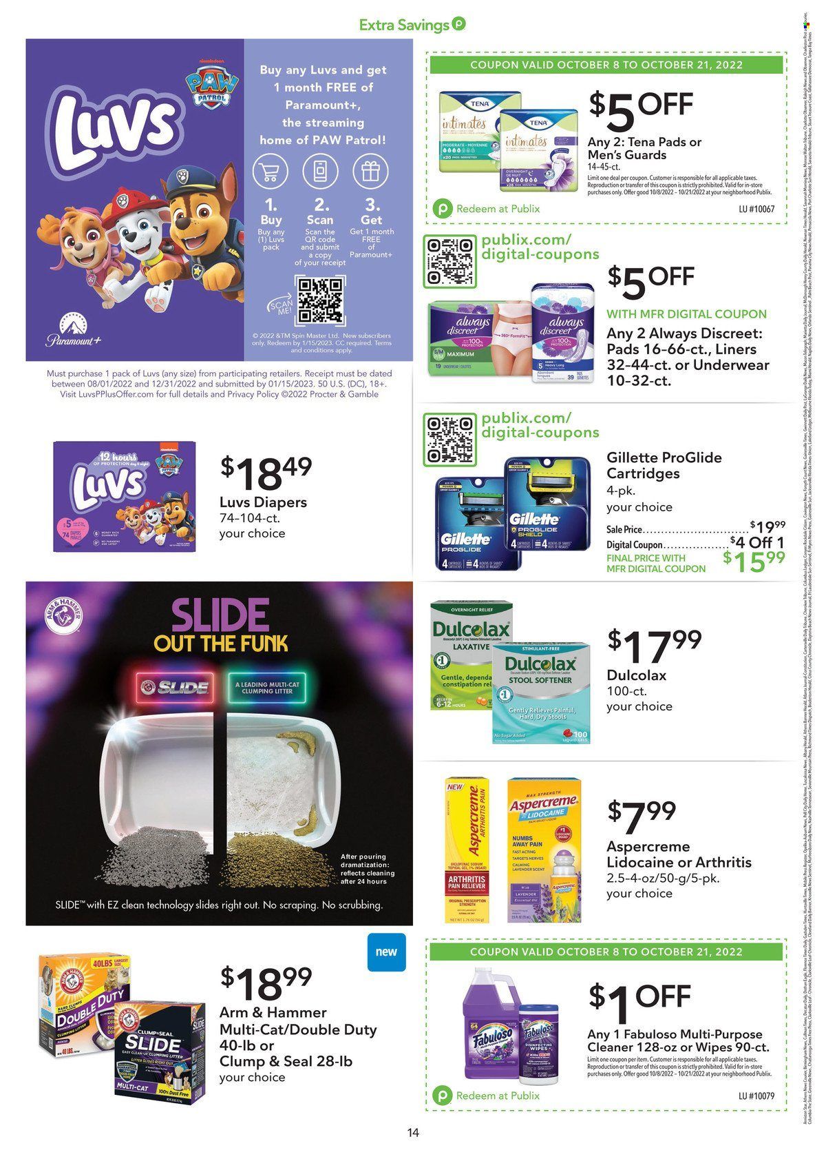Publix (AL, FL, GA, NC, SC, TN) Weekly Ad Flyer Specials October 8 to October 21, 2022