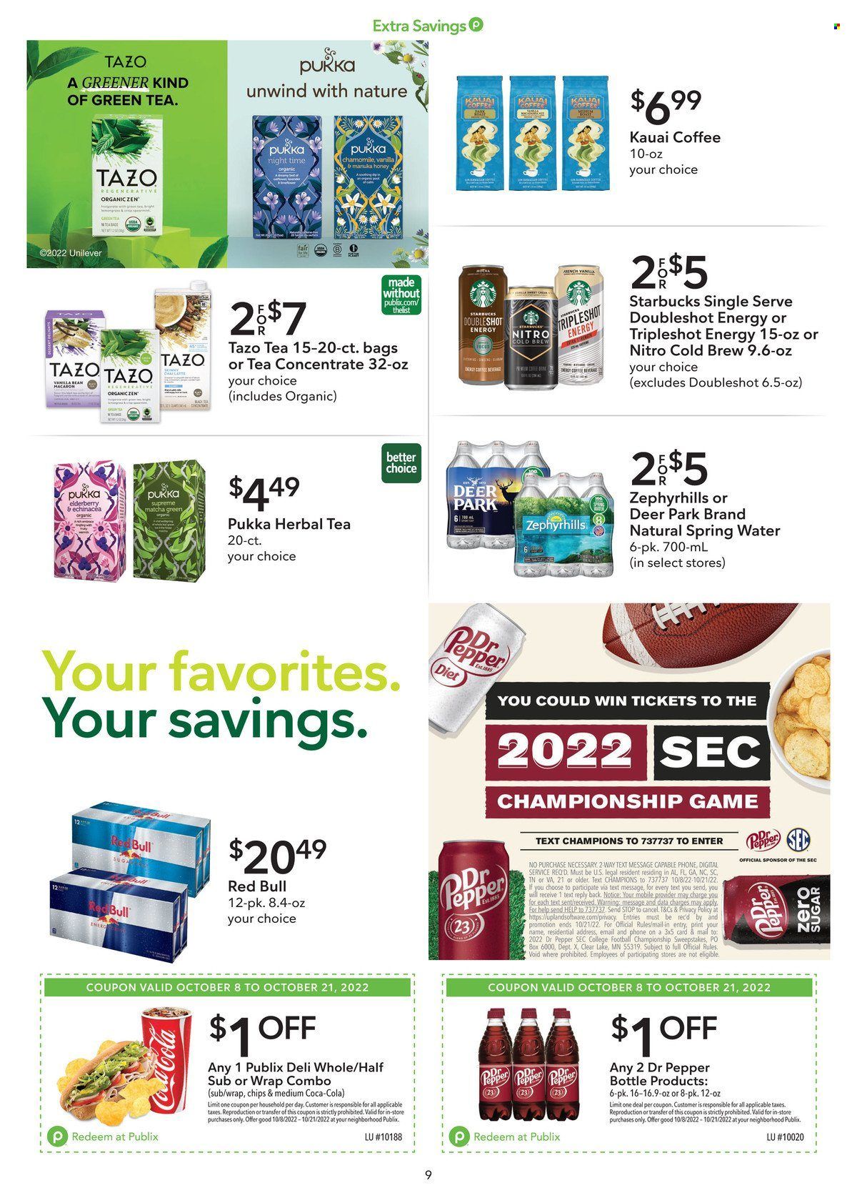 Publix (AL, FL, GA, NC, SC, TN) Weekly Ad Flyer Specials October 8 to October 21, 2022
