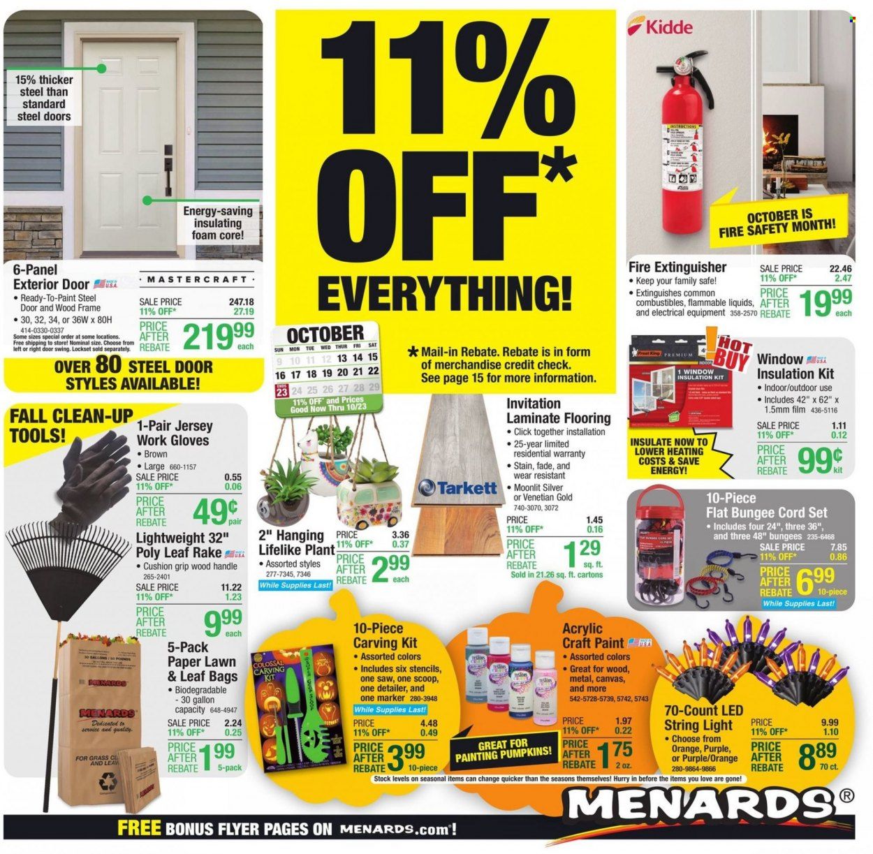 Menards Weekly Ad Flyer Specials October 13 to October 23, 2022