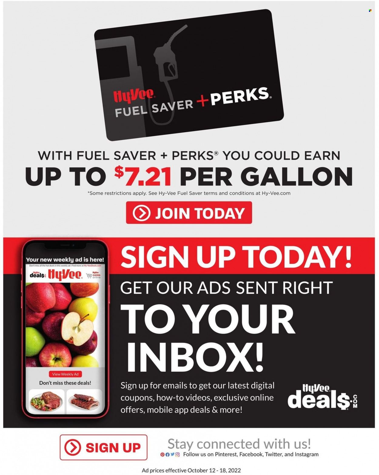 Hy-Vee (IA, IL, MN, MO, SD) Weekly Ad Flyer Specials October 12 to October 18, 2022
