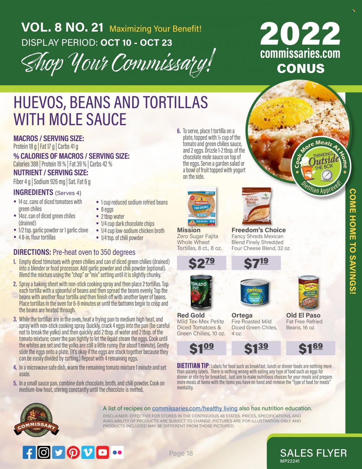 Commissary Weekly Ad Flyer Specials October 10 to October 23, 2022
