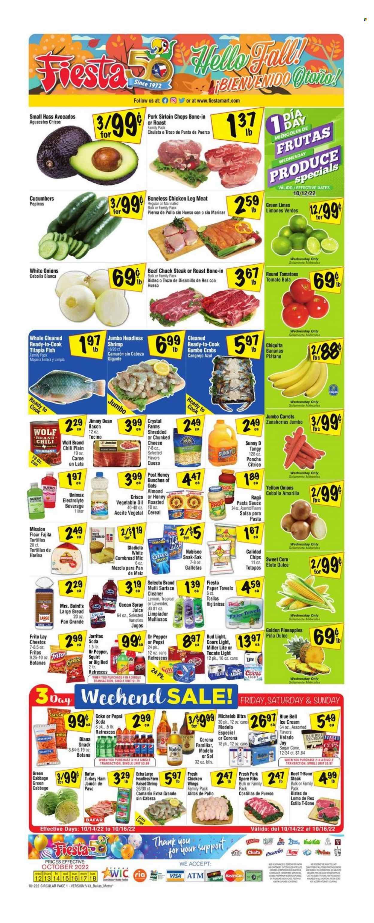 Fiesta Mart (TX) Weekly Ad Flyer Specials October 12 to October 18, 2022