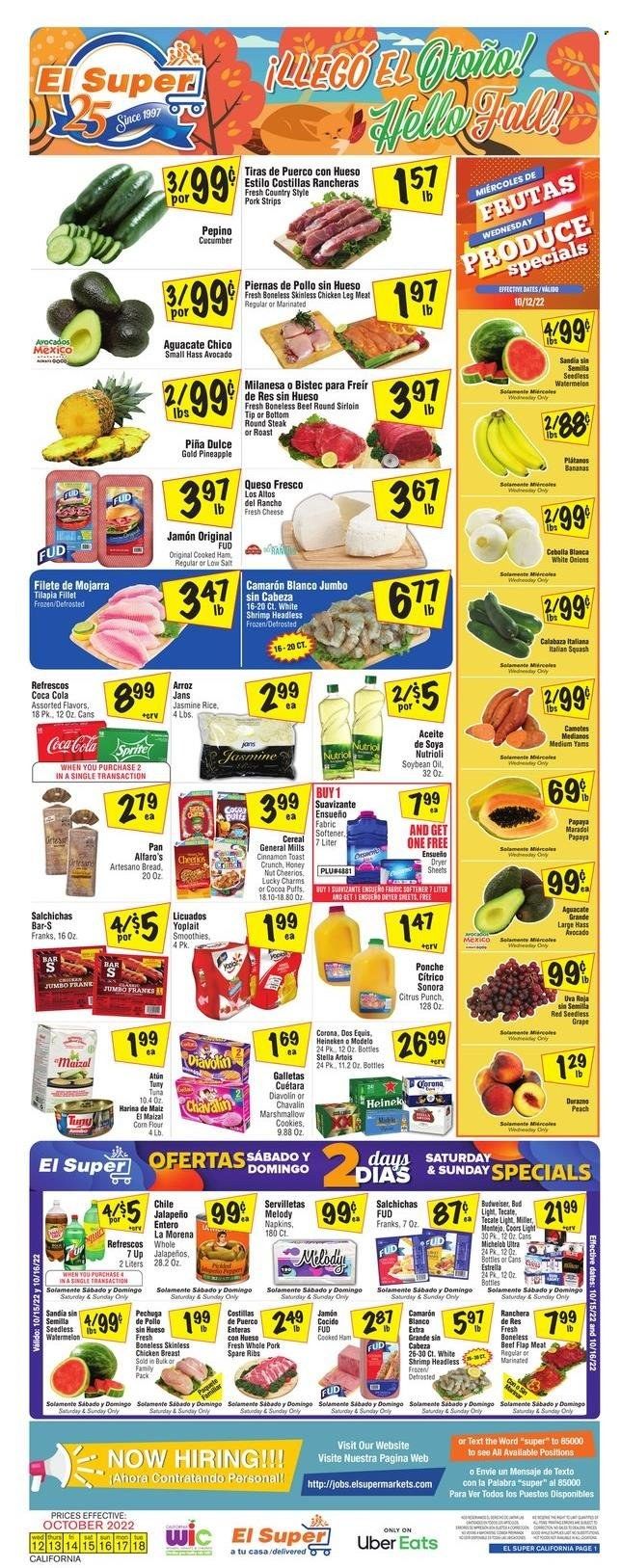 El Super (CA, NM, NV, TX) Weekly Ad Flyer Specials October 12 to October 18, 2022