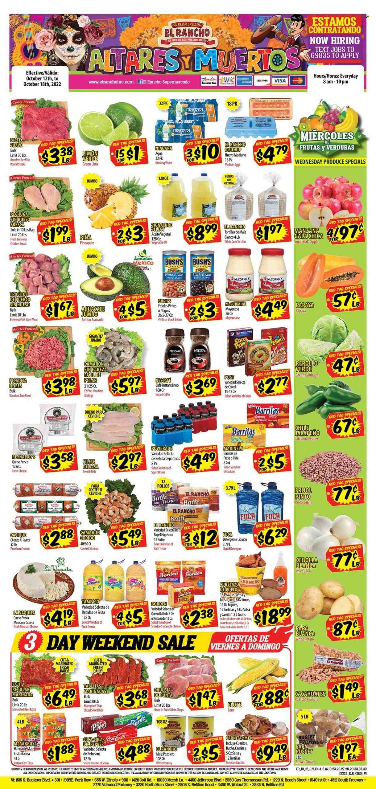 El Rancho (TX) Weekly Ad Flyer Specials October 12 to October 18, 2022