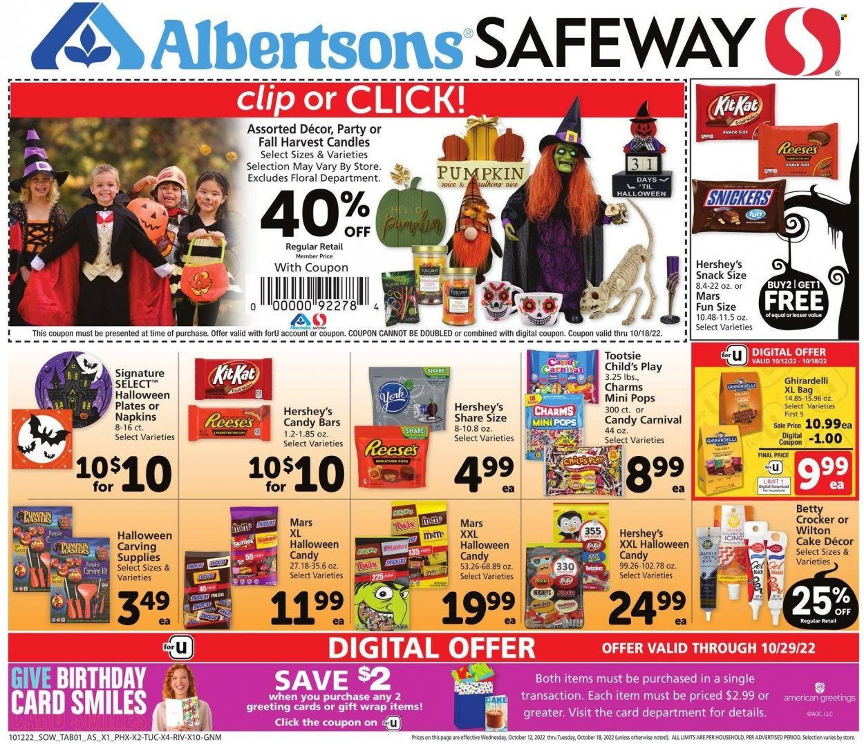 Safeway (AZ, CO, ID, MT, NE, NM) Weekly Ad Flyer Specials October 12 to October 18, 2022