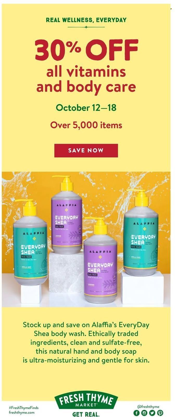 Fresh Thyme Weekly Ad Flyer Specials October 12 to October 18, 2022
