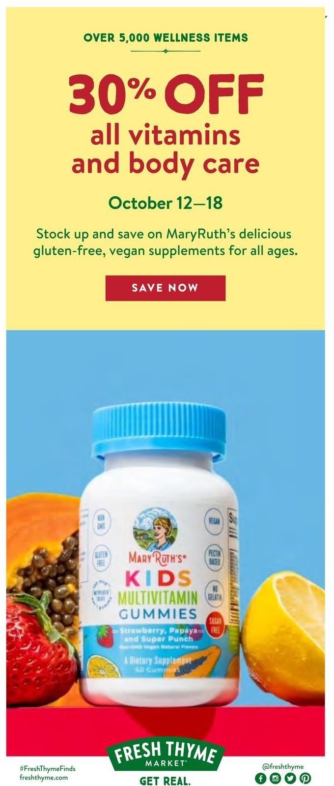 Fresh Thyme Weekly Ad Flyer Specials October 12 to October 18, 2022